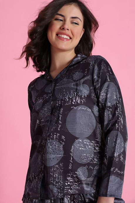 Zivame Satin Pyjama Set - Vapor Blue — image 5